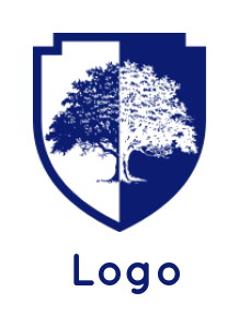 generate an insurance logo tree inside shield - logodesign.net