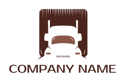 create a transportation logo truck with container - logodesign.net