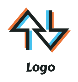 design an advertising logo up & down arrows 