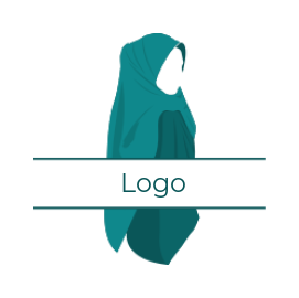 create a fashion logo woman in full hijab