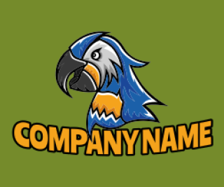 animal logo maker exotic wild parrot mascot