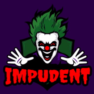 games logo scary joker mascot