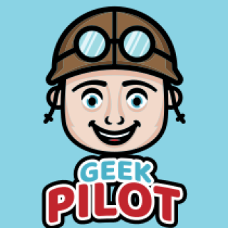 gaming logo smiling pilot boy mascot
