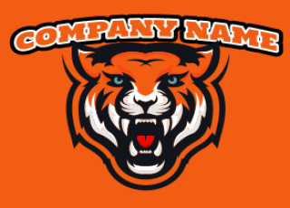 animal logo maker roaring tiger