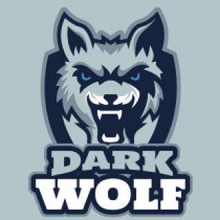animal logo icon growling wolf face mascot