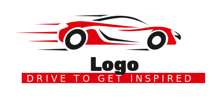 sports logo abstract car going fast