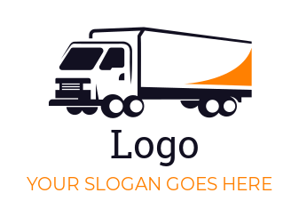 make a transportation logo maker abstract truck