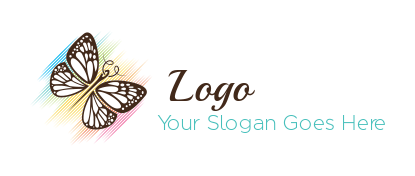  pet logo butterfly of needle front color lines
