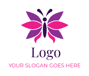 make a pet logo butterfly with lotus wings - logodesign.net