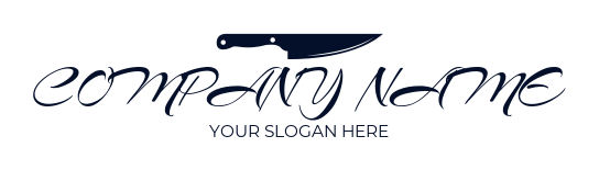 create a restaurant logo chef's knife