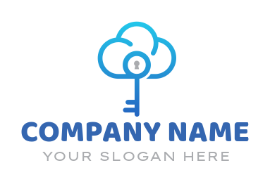 real estate logo cloud incorporated with key