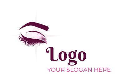 cosmetology school illustrative eye logo sample