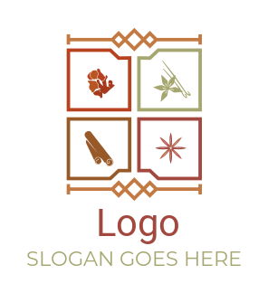 herbs and masala spices logo creator