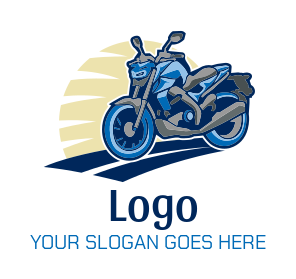 illustrative street bike logo template