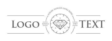 gemstones logo line art style diamond