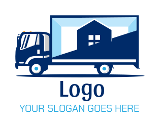 Mover truck with house logo idea