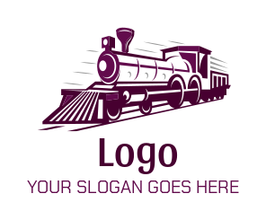 Rail train logo generator