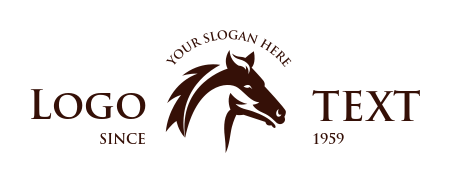 horse farmstead logo image stallion head