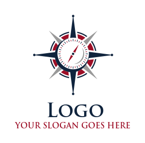 logistics logo maker star compass - logodesign.net
