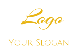 create a text logo elegant curvy font
