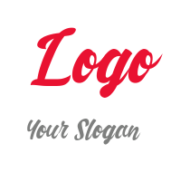 Text logo in tasteful slab font