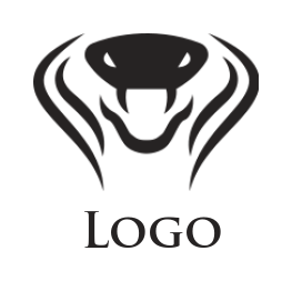 animal logo abstract cobra snake head