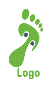 Design a massage logo of abstract foot print - logodesign.net