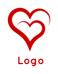 dating logo symbol abstract hearts - logodesign.net
