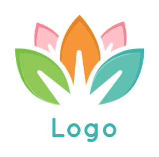 design a spa logo abstract lotus - logodesign.net