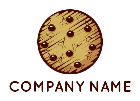 Design a bakery shop logo Illustrative cookie
