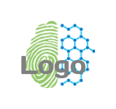 research logo brain fingerprints chemical bonds