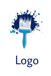 make an arts logo brush splash paint - logodesign.net