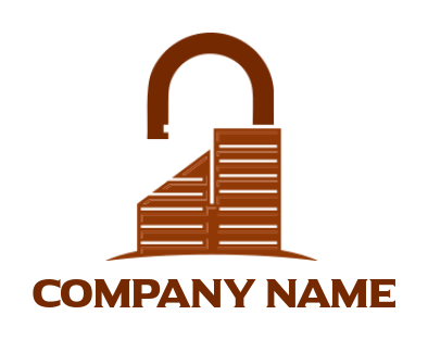 create a storage logo building secure - logodesign.net