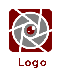 make a photography logo camera lens - logodesign.net