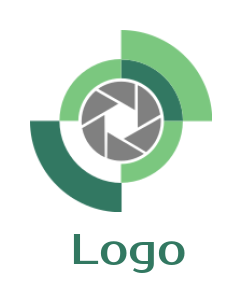 make a photography logo camera shutter - logodesign.net
