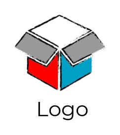 consulting logo icon colorful abstract box