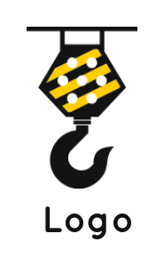 make a construction logo crane hook - logodesign.net