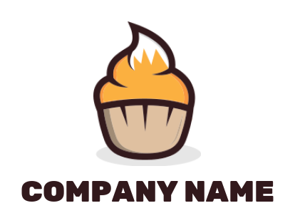food logo maker cupcake with fox tail