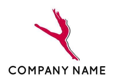 generate an entertainment logo dance pose - logodesign.net