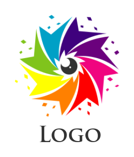 arts logo digital ribbon with eye
