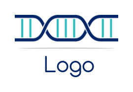 make a research logo DNA strand 