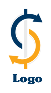 create an investment logo with a dollar sign