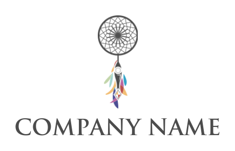 jewelry logo online dreamcatcher with feathers - logodesign.net