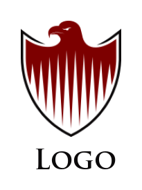 design an insurance logo eagle incorporated with shield 