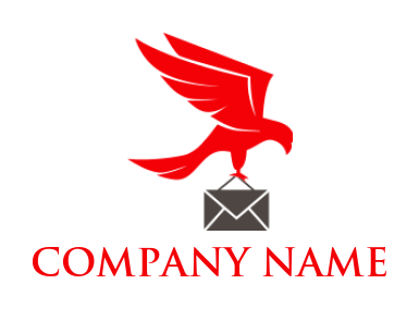 pet logo maker eagle with message - logodesign.net