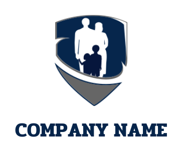 create an insurance logo family in shield - logodesign.net