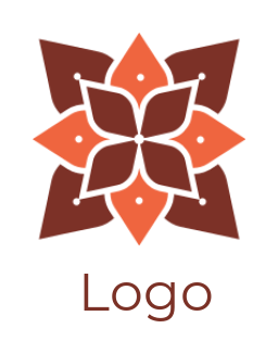 create a spa logo flower lattice pattern - logodesign.net