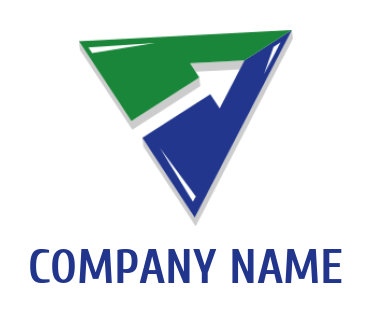 advertising logo image flying arrow set in triangle - logodesign.net