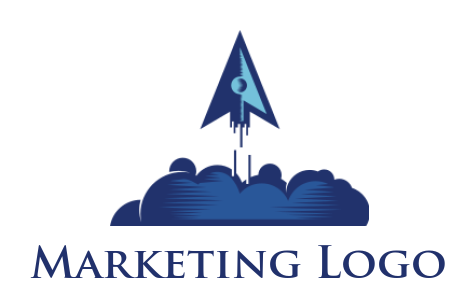 Design a marketing logo of flying arrow with smoke - logodesign.net