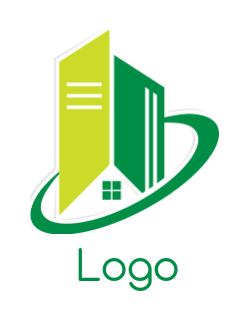 generate a real estate logo house in buildings